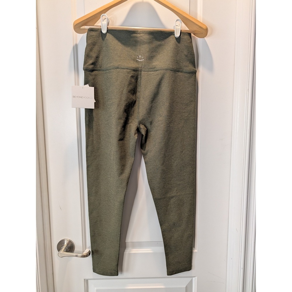 Beyond Yoga Spacedye Caught In The Midi 7/8 Leggings XXL Army Green SD3243 - Picture 4 of 6